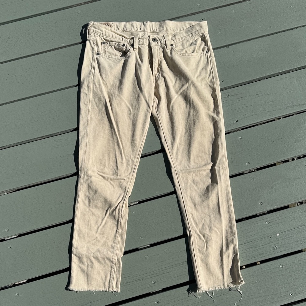 RALPH LAUREN Frayed Hem Ankle Jeans